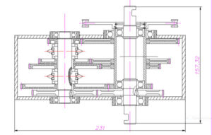 Photo Design diagram of the "Donko" transmission